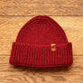 100% British Wool Beanie Hat Merlot Red