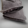 Mens sheepskin gloves with leather binding
