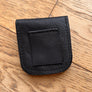 Black Leather Coin Purse Back