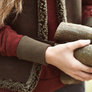 British Made Brown Sheepskin Wristlets Wrist Warmers
