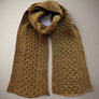 British Wool Chunky Cable Knit Scarf Amberwood
