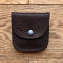 Brown Leather Coin Purse Pouch