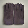 Brown sheepskin glove for men