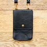 Cross Body Mobile Phone Bag with Black Leather Strap