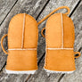 Genuine Sheepskin Corded Mittens for Babies and Toddlers – Handstitched | Natural & Hypoallergenic