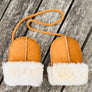 Genuine Sheepskin Corded Mittens for Babies and Toddlers – Handstitched | Natural & Hypoallergenic