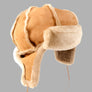 British Made Sheepskin Trapper Hat with Ear Flaps