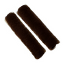 Genuine Sheepskin Seat Belt Covers - Pair in Brown