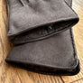 Womens Sheepskin Gloves Grey Brown Mole