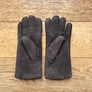 Ladies Real Sheepskin Gloves Grey Brown Mole