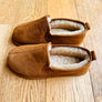 Ladies Sheepskin Lined Soft Suede Sole Slippers
