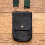 Genuine Leather Mobile Phone Crossbody Bag – Handmade in the UK