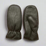 Mens Black Nappa Mittens