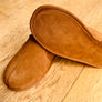 Mens Sheepskin Lined Soft Suede Sole Slippers