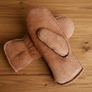 Tan Sheepskin Mittens Ladies UK