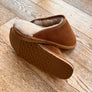 sheepskin mule slip on slippers chestnut brown unisex