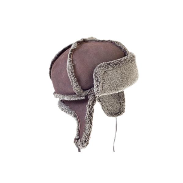 Genuine Sheepskin Trapper Hat with Ear Flaps and Wool Out - Unisex –  nursey-sheepskin