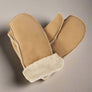 Light real sheepskin childrens mittens