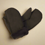 Childrens mittens Teak Dark Brown Sheepskin