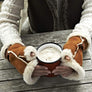 Ladies' Fingerless Genuine Sheepskin Gloves as worn by Helen Skelton on BBC Countryfile
