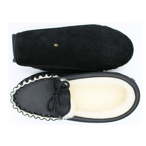 Soft Sole Leather and Sheepskin Moccasin Slipper | British Made Slippers
