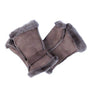 Sheepskin Fingerless Wrist Warmer Mittens