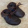 Handmade Genuine Sheepskin Baby Booties - Pram Shoes