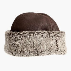 Classic Sheepskin Hat in Brown Tornado | Handmade in Britain