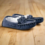 Luxury Sheepskin British Made Navy Slipper