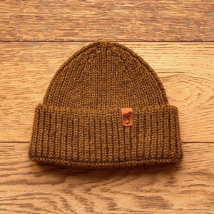 100% British Wool Beanie Hat Amberwood