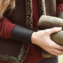 British Made Black Nappa Leather Wristlets Wrist Warmers