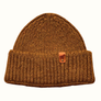 Pure British Wool Beanie Hats Ribbed Amberwood Autumn