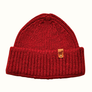 Pure British Wool Beanie Hats Ribbed Merlot Burgundy Red