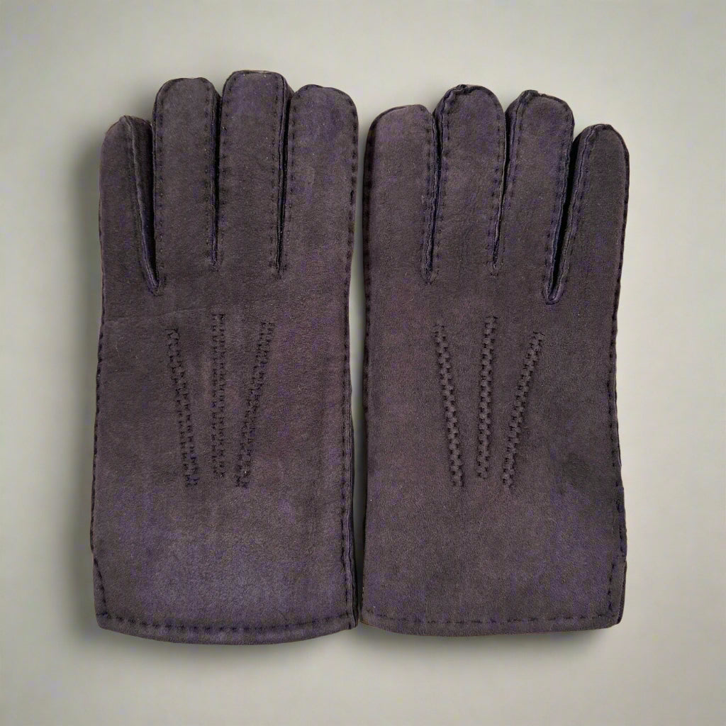 Men's Sheepskin Gloves - 100% Genuine Sheepskin for Warmth and