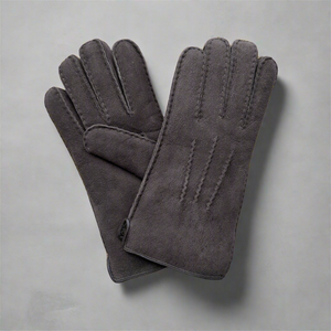 Mens Sheepskin Gloves - Black - La Boutique Boréale Mens Sheepskin Gloves - Black - La Boutique Boréale