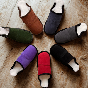 Sheepskin Mule Slip-on Slippers - Made in UK