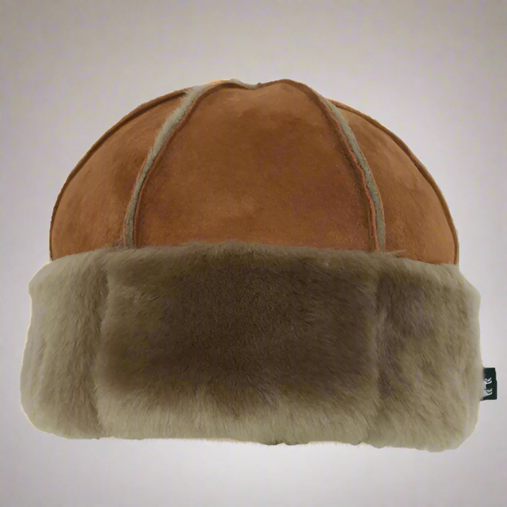 Genuine Sheepskin Hat | Handmade British Beanie Cap for Ultimate