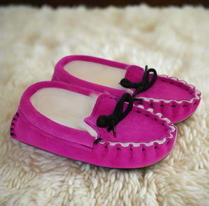 Children's Moccasin 100% Real Sheepskin Slippers | Handmade