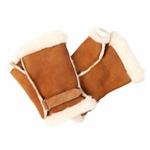 Helen Skelton's Sheepskin Fingerless Gloves Mittens