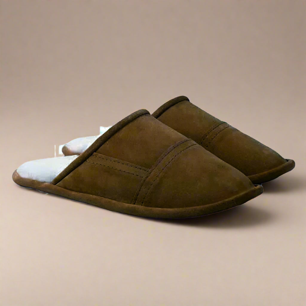 Mule Accessorise Slippers British Made Sheepskin Slip On Mules