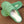 Slip on Mule sheepskin slippers in lime green