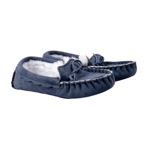 Luxury Sheepskin British Made Navy Slipper